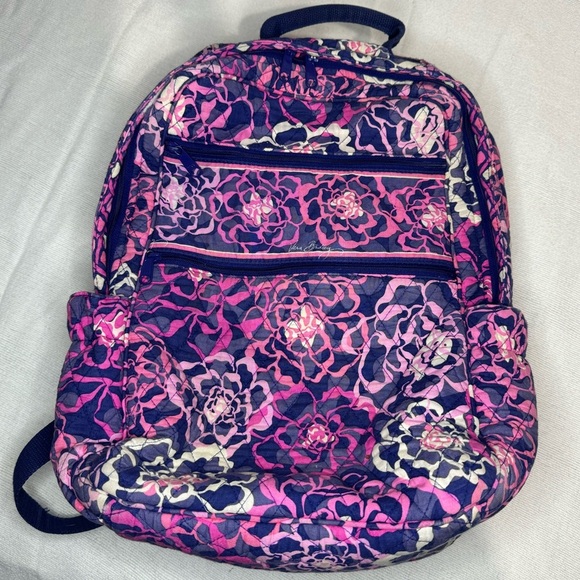 Vera Bradley Handbags - Vera Bradley Large Backpack. Pink and purple floral pattern